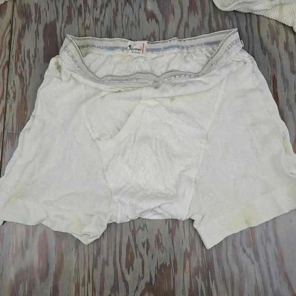 60s vintage thrashed trashed tightie whitie briefs double seated bundle - Picture 2 of 14